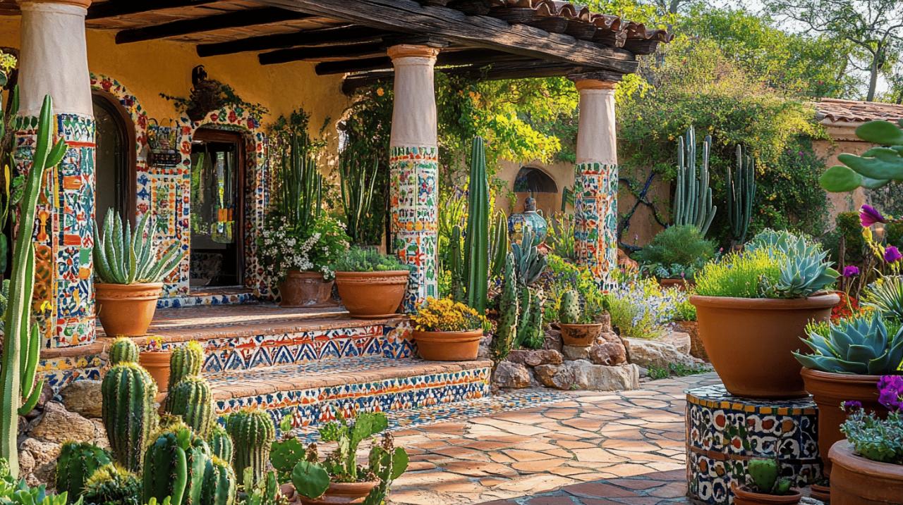 Comment amenager un jardin mexicain : creez une explosion de couleurs avec des murs ocre